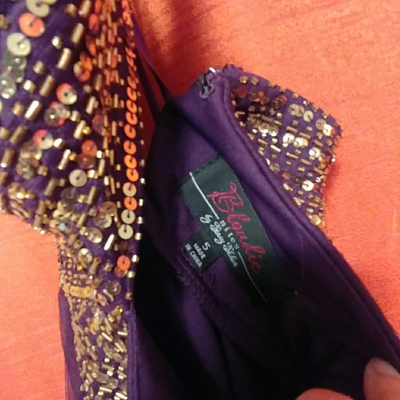 purple formal dress from Dillard's - Picture 5 of 6